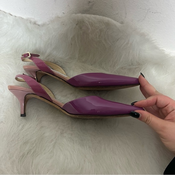 Jimmy Choo Volt Patent Leather Slingback Pump Heels - Picture 6 of 10